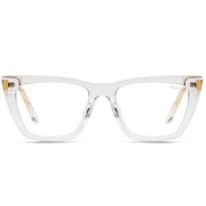 QUAY Call The Shots Bluelight Glasses Clear Frame Blue Light Blocking Lenses